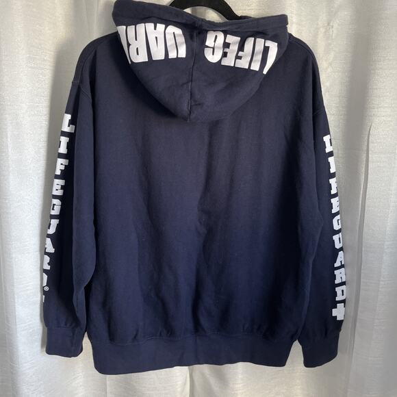 Lifeguard MIAMI BEACH Hoodie Cotton‎ Sweatshirt Navy Blue MEDIUM - Picture 5 of 7